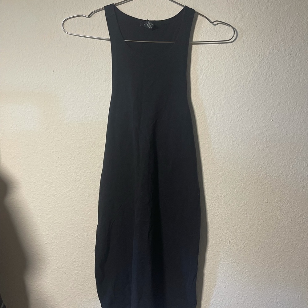 Racer back black bodycon dress forever 21